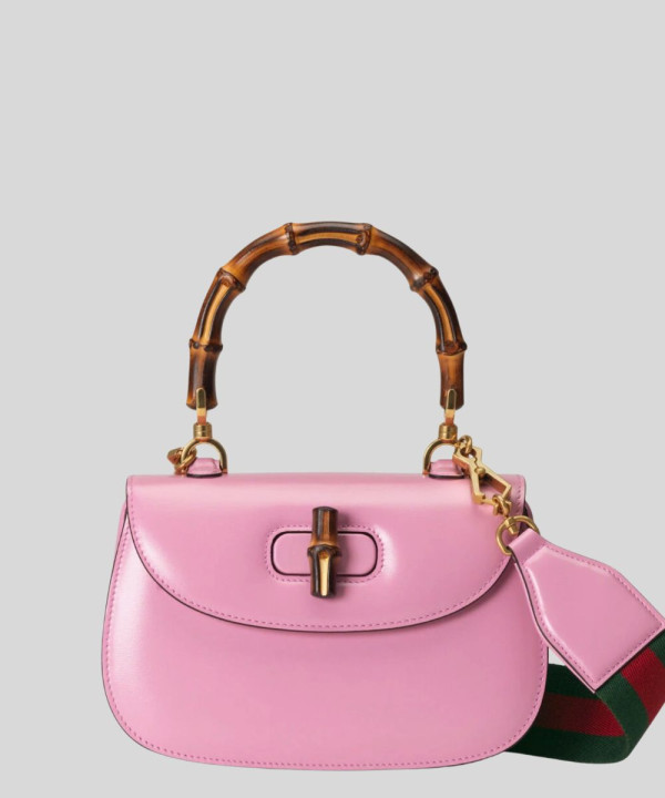 [GUCCI-구찌] 뱀부 스몰 탑 핸들백 675797