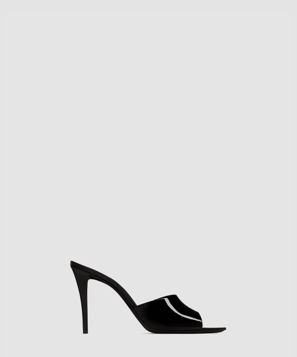 [SAINT LAURENT-생로랑] 페이턴트 가죽 소재의 ROMY 뮬 806669
