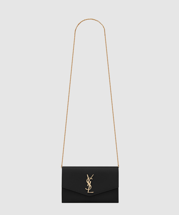 [SAINT LAURENT-생로랑] 가죽 소재 UPTOWN 체인 지갑 607788