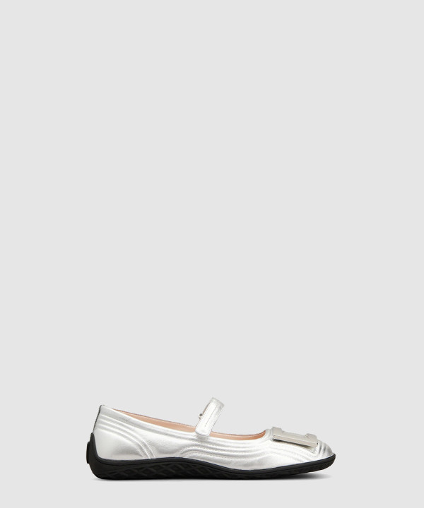 [ROGER VIVIER-로저비비에] 비브 로우 스트랩 발레리나 플랫 RVW79343360Y70B200