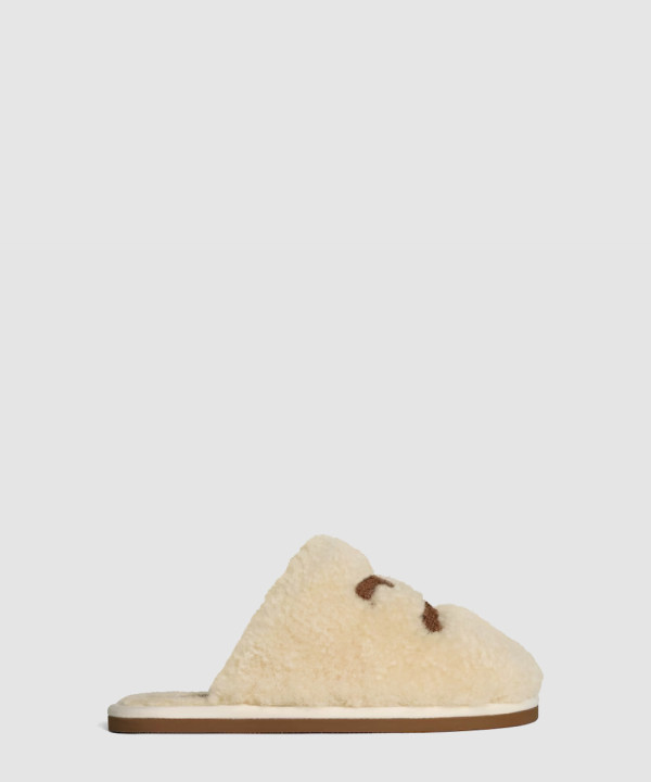 [CELINE-셀린느] 조지아 슬라이드 - 시어링 362133562C