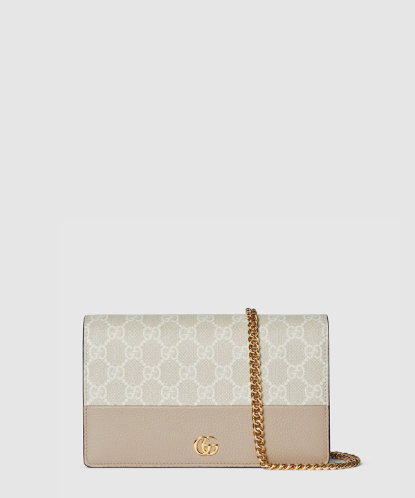 [GUCCI-구찌] GG 마몽 체인 달린 지갑 497985