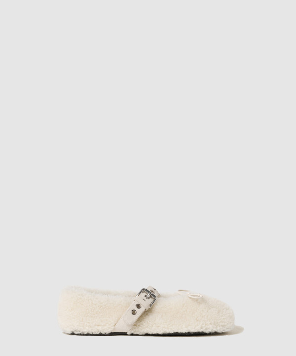 [MIU MIU-미우미우] 시어링 발레리나 5F272E