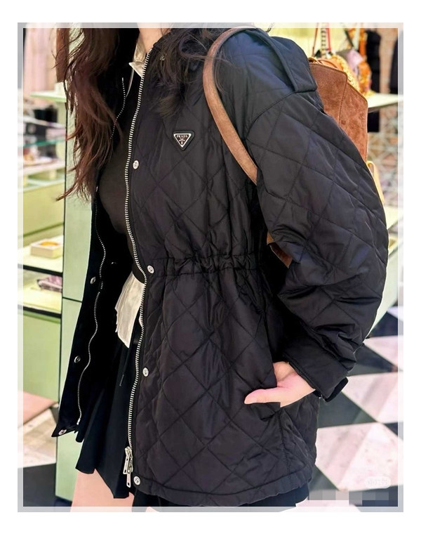 부해 보이지 않는 프라다 퀼팅자켓, 윈터 세련룩 완성 이제 이것만 입을래~