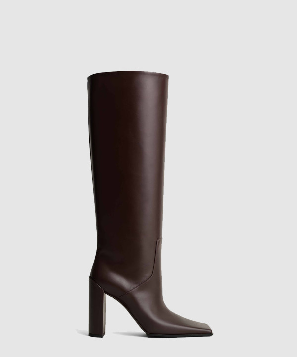 [ALAIA-알라이아] 스퀘어 니 부츠 AA3O2005I052