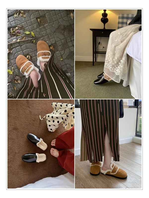 어그는 이제 그만~!!! 프라다 시어링 신발로 정착할 때 입니다.