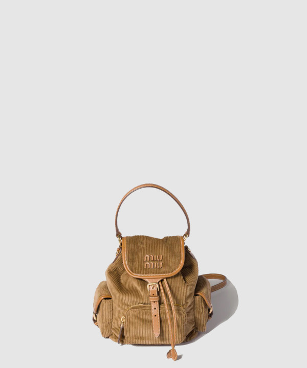 [MIU MIU-미우미우] 코듀로이 백팩 5BZ043