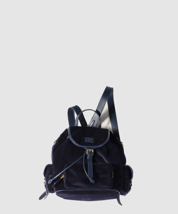 [MIU MIU-미우미우] 코듀로이 백팩 5BZ042