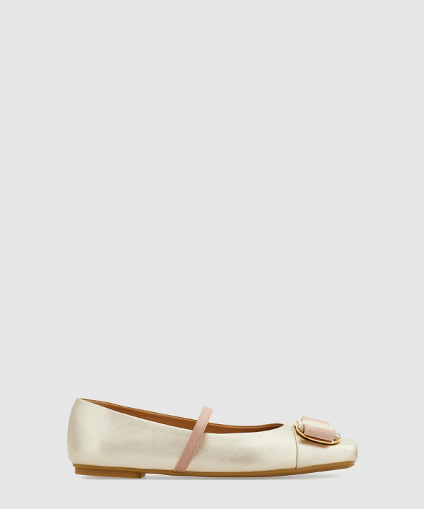 [FERRAGAMO-페라가모] 뉴 바라 플레이트 발레 플랫 01K859