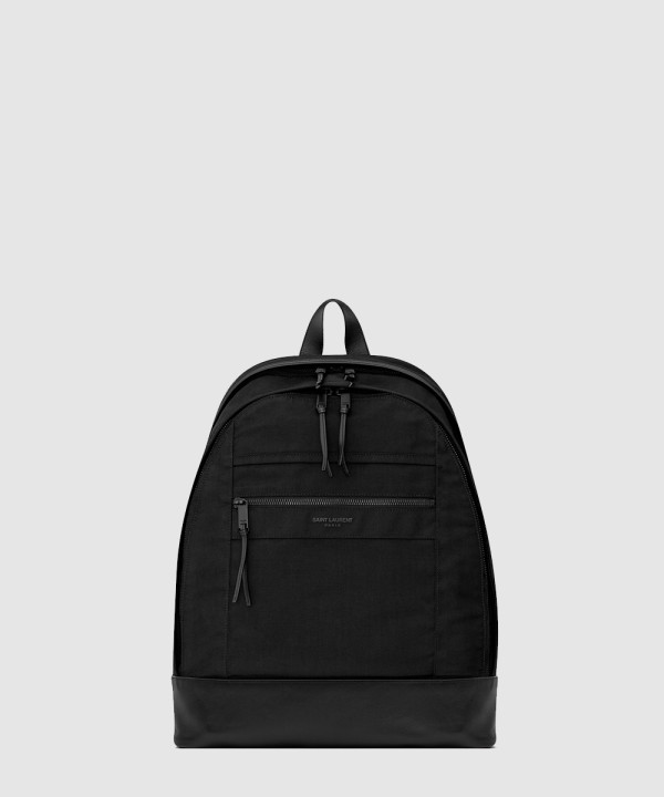 [SAINT LAURENT-생로랑] 나일론 캔버스 및 가죽 소재 CITY 백팩 821007